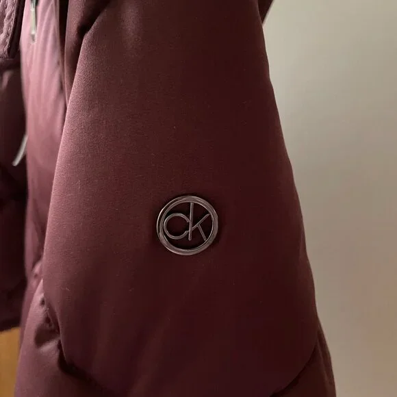 $300 Calvin Klein Sorona Aura Plant Based Quilted Puffer, Women's Size Large - Picture 11 of 16